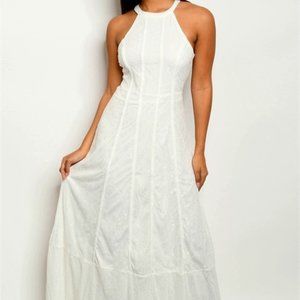 Pretty in Ivory Maxi Dress